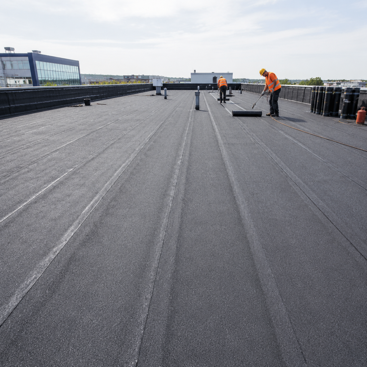 Waterproofing works (membrane)