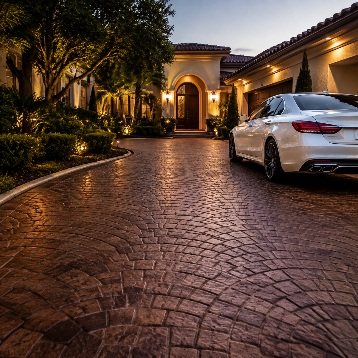 Stamped concrete works